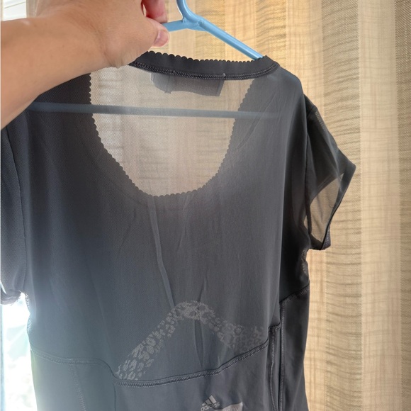 Stella McCartney + Adidas mesh workout yoga tennis gym cheetah sports bra top - Picture 7 of 15